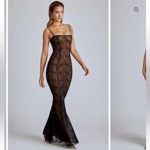 Black Lace Slip Dress